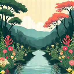 在来種と生態系保全のイラスト