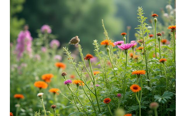 武蔵野台地の在来植物が生い茂る、多様な生物が生息する庭園の生態系マップ