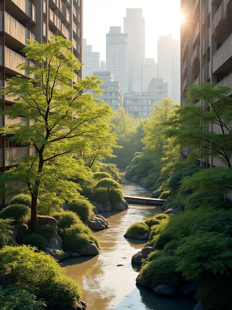 東京の美しい庭園風景