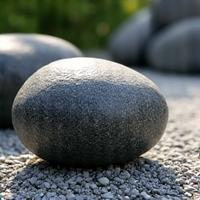 力強い配置で静寂を表現する石組み